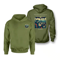 Thumbnail for VINTAGE G4368 - The Ferry Pilot's Ocean - Double-Side Hoodie design on greenarmy double side