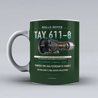 Thumbnail for 611-8 Mug design on dark green tay
