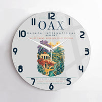 Thumbnail for Oaxaca International Airport (OAX) design on light gray no frame wall clock