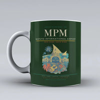 Thumbnail for International Airport MPM Mug design on dark green maputo