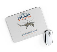 Thumbnail for Sikorsky CH-54A Tarhe design on light gray rectangle mouse pad