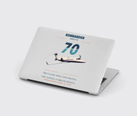 Thumbnail for Bombardier Learjet 70 design on light gray MacBook case