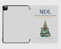Thumbnail for Mandalay International Airport (MDL) design on light gray ipad tablet case