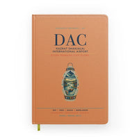 Thumbnail for Hazrat Shahjalal International Airport Dhaka (DAC) design on orange notebook