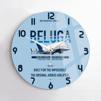 Thumbnail for Airbus A300-600ST BelugaST design on light blue no frame wall clock