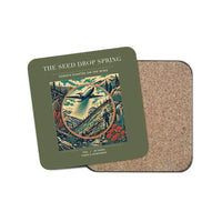 Thumbnail for The Seed Drop Spring - Designed Coasters design on green army 1-piece