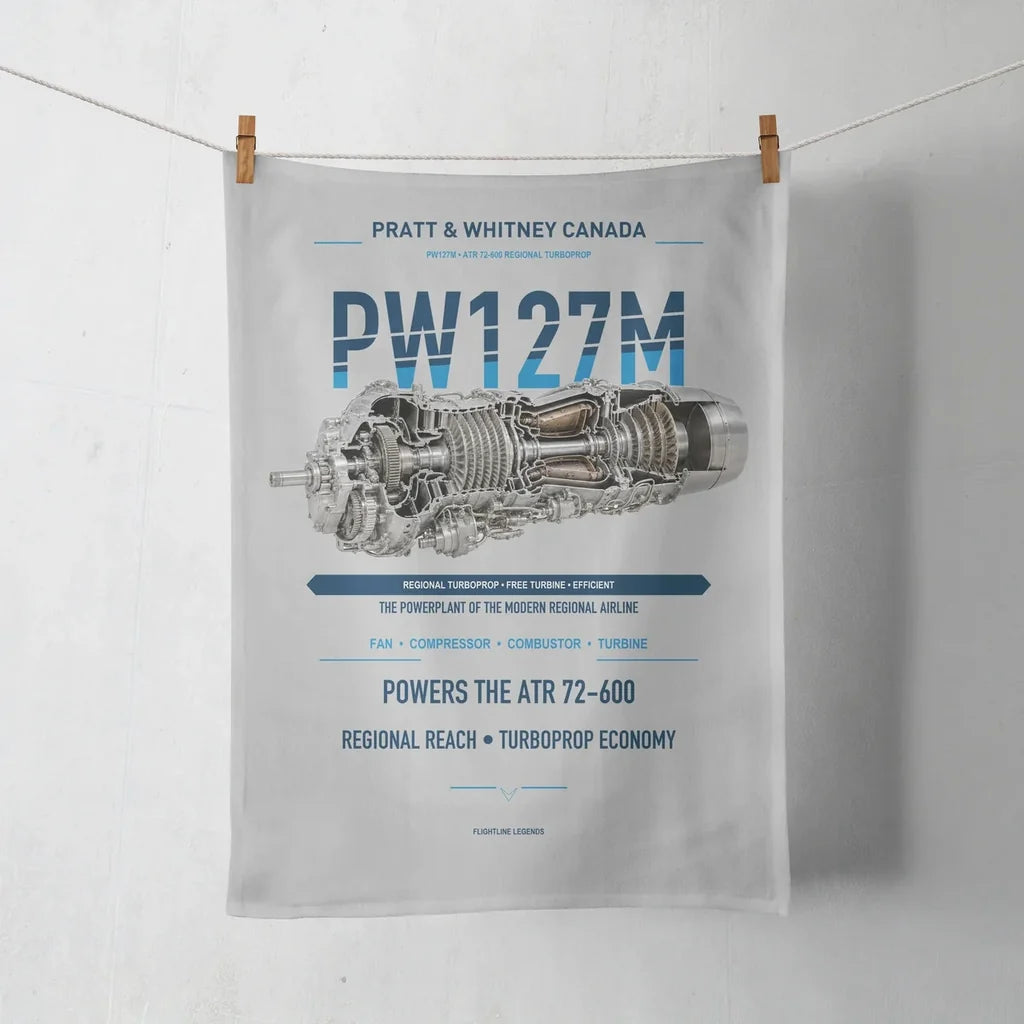 PW127M design on light gray towel