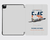 Thumbnail for F-4E Phantom II Two Engines One Thunder design on light gray ipad tablet case