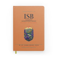 Thumbnail for Islamabad International Airport (ISB) design on orange notebook
