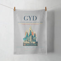 Thumbnail for Heydar Aliyev International Airport (GYD) design on light gray towel