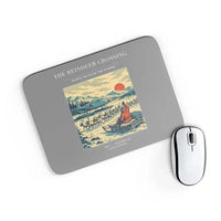 Thumbnail for VINTAGE G4350 - The Reindeer Crossing - Designed Mouse Pads design on gray rectangle
