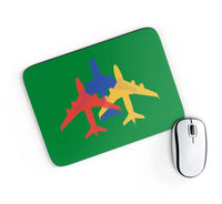 Thumbnail for Colourful 3 Airplanes Mouse Pad - view 6