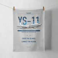 Thumbnail for NAMC YS-11A design on light gray towel