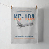 Thumbnail for KC-10A EXTENDER design on light gray towel
