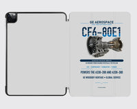 Thumbnail for CF6-80E1 design on light gray ipad tablet case