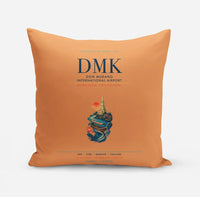 Thumbnail for Don Mueang International Airport Bangkok (DMK) design on orange pillow