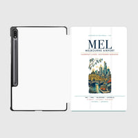 Thumbnail for Melbourne Airport (MEL) design on white samsung tablet tablet case