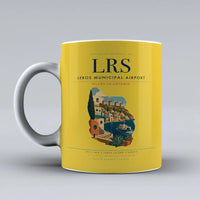 Thumbnail for Leros Municipal Airport (LRS) airport code design on yellow ceramic mug
