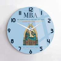Thumbnail for Moi International Airport (MBA) design on light blue no frame wall clock