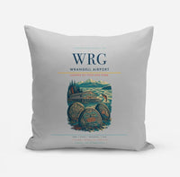 Thumbnail for Wrangell Airport (WRG) design on light gray pillow