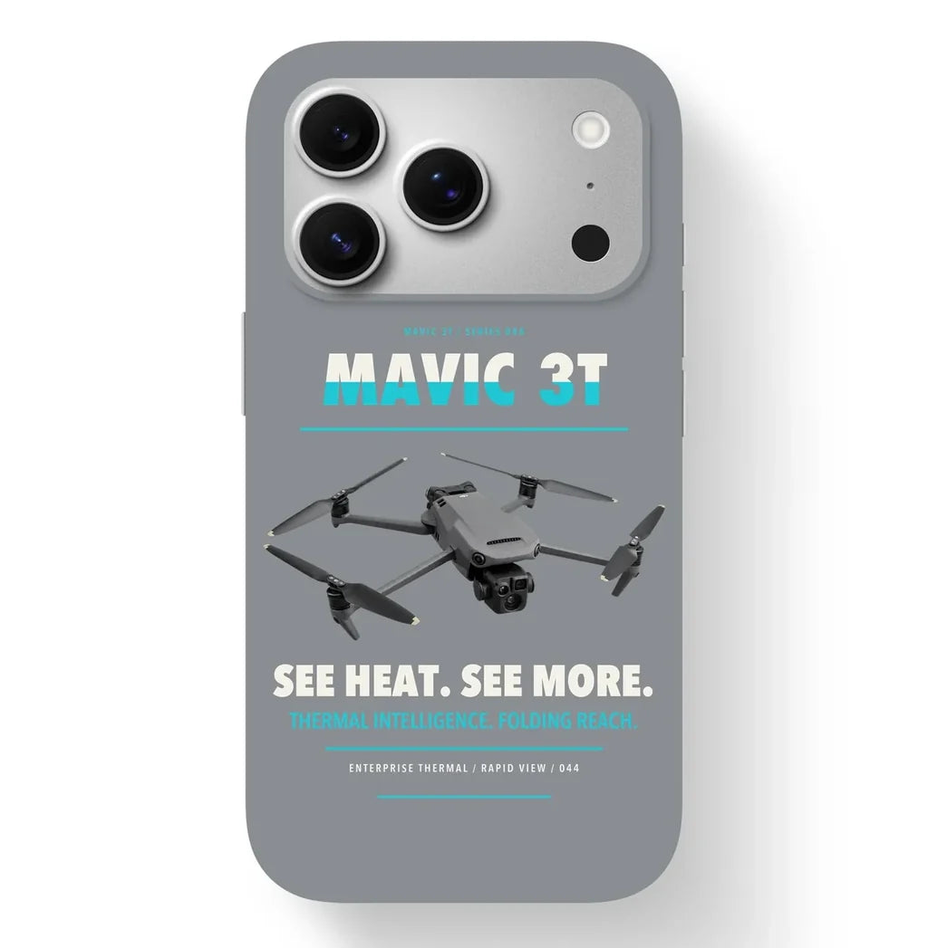 DJI Mavic 3 Thermal Case design on gray iphone case