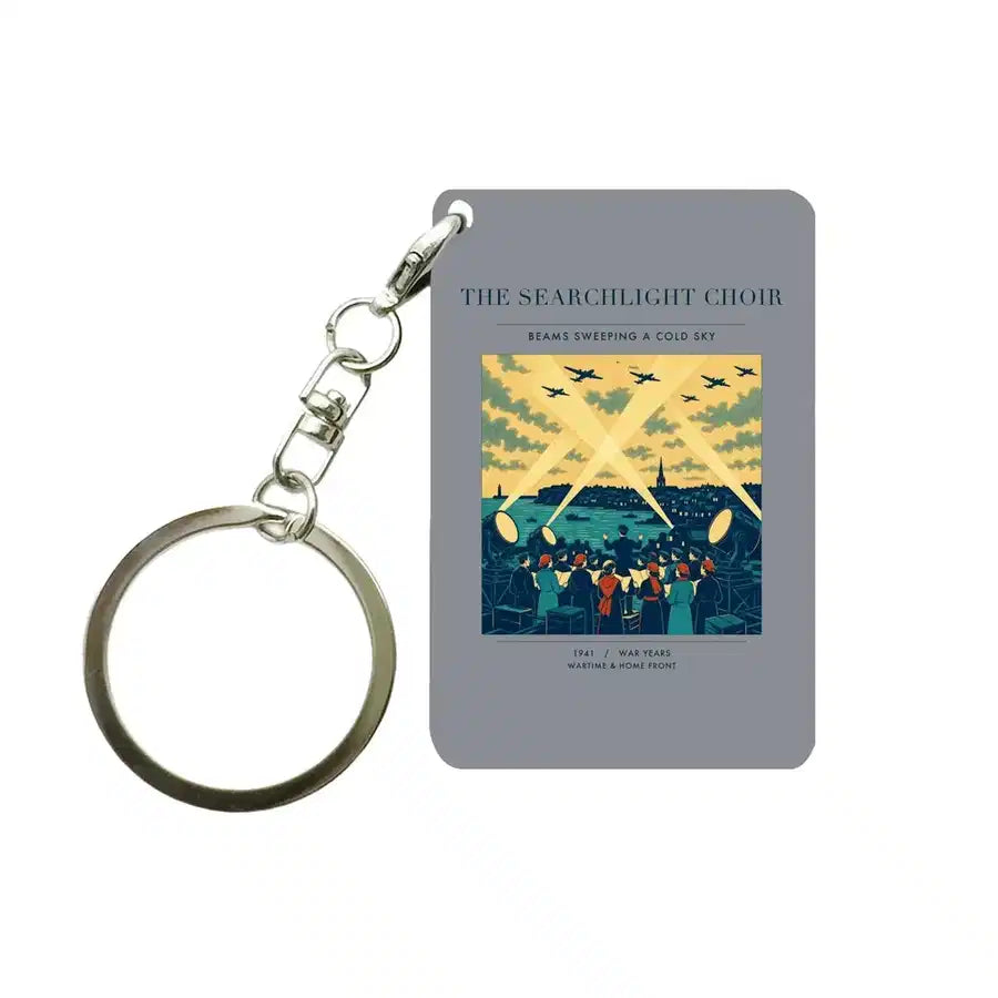 VINTAGE G4504 - The Searchlight Choir - Designed Key Chain design on gray
