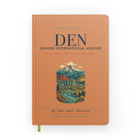 Thumbnail for Denver International Airport (DEN) design on orange notebook
