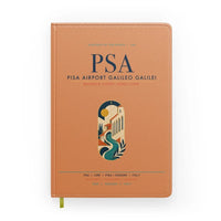 Thumbnail for Pisa Airport Galileo Galilei (PSA) design on orange notebook