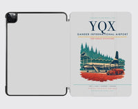 Thumbnail for Gander International Airport (YQX) design on light gray ipad tablet case