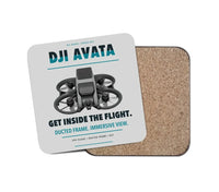 Thumbnail for DJI Avata design on light gray 1 piece coaster