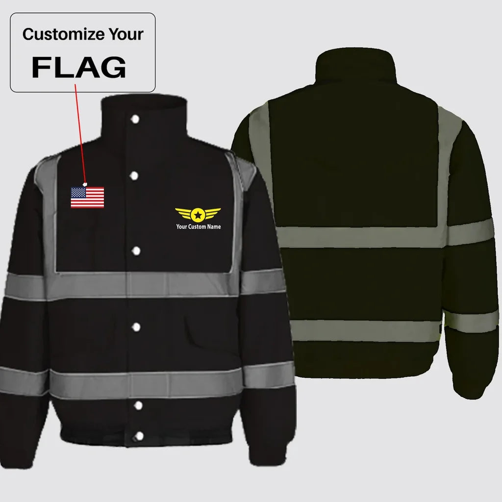 Customisable Flag & Name Winter Jacket - view 6