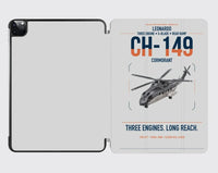 Thumbnail for Leonardo CH-149 Cormorant design on light gray ipad tablet case