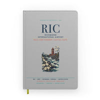 Thumbnail for Richmond International Airport (RIC) design on light gray notebook