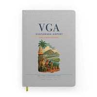 Thumbnail for Vijayawada Airport (VGA) design on light gray notebook