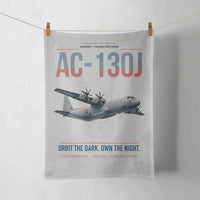 Thumbnail for AC-130J Ghostrider design on light gray towel