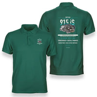Thumbnail for 915 iS design on green polo