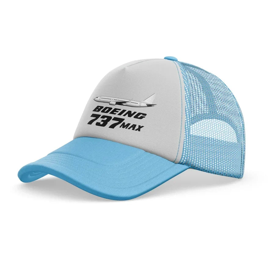 The Boeing 737Max trucker cap - light blue