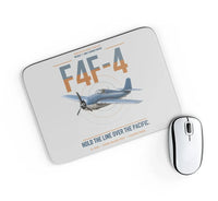Thumbnail for F4F-4 Wildcat design on light gray rectangle mouse pad
