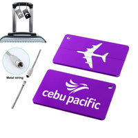 Thumbnail for Cebu Pacific Aluminum Luggage tag in purple