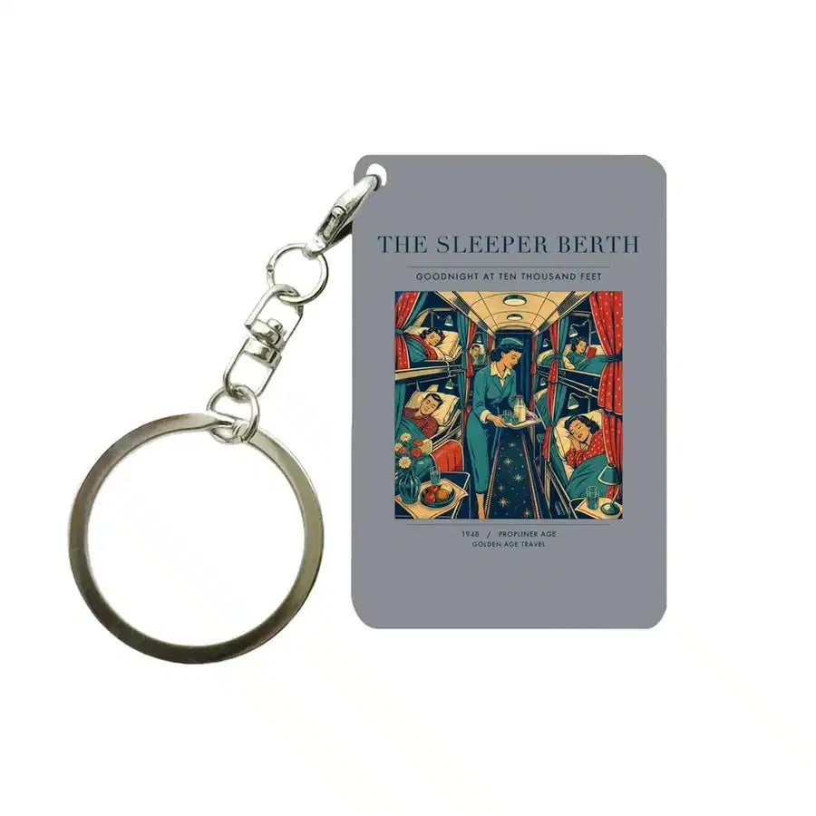 VINTAGE G4216 - The Sleeper Berth - Designed Key Chain design on gray