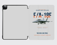 Thumbnail for F-A-18F Super Hornet Block III Two Crew One Strike design on light gray ipad tablet case