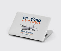 Thumbnail for EC-130H Compass Call design on light gray MacBook case