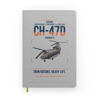 Thumbnail for Boeing CH-47D design on light gray notebook
