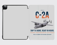 Thumbnail for C-2A Greyhound design on light gray ipad tablet case