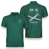 Thumbnail for EP-3E ARIES II design on green double-side polo t-shirt, double-side print