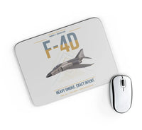 Thumbnail for F-4D Phantom II design on light gray rectangle mouse pad