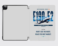 Thumbnail for Embraer E190-E2 design on light gray ipad tablet case