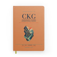 Thumbnail for Chongqing Jiangbei International Airport (CKG) design on orange notebook