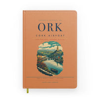 Thumbnail for Cork Airport (ORK) design on orange notebook