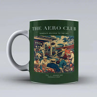 Thumbnail for VINTAGE G4047 - The Aero Club - Ceramic Mug design on darkgreen